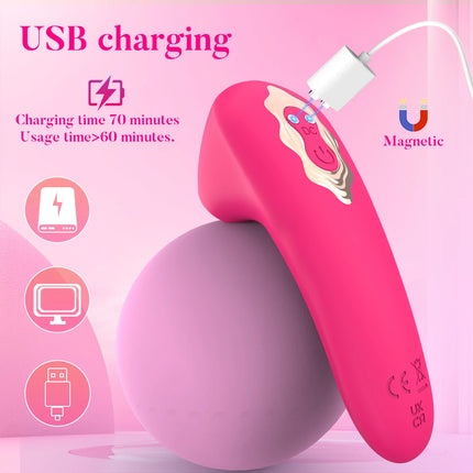 Powerful 2 in 1 Vagina Sucking Vibrator Nipple Oral Vacuum Stimulator G Spot Clitoris Massage Female Masturbator Sex Toys Women