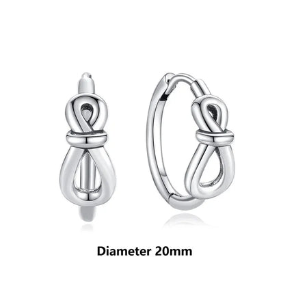 New 2026 Original 925 Sterling Silver Earrings For Women Piercing Hoop Love Heart Earings Rose Gold Wedding Gift Luxury Jewelry