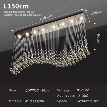 Modern Pendant Ceiling Lamps Suspension Lighting Living Room Pendant Lamp for Kitchen Over the Table Crystal Chandelier Pendants