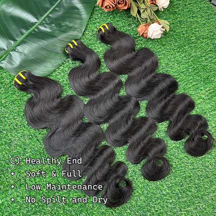 Body Wave Bundle 100% Human Hair 18 20 22 Inch Unprocessed Virgin Hair 3 4 Bundles Human Hair Extensions For Women Natural Color