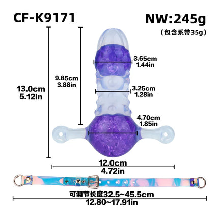 Adjustable Mouth Plug Silicone Anal Plug Dilator with Ball Gag and Straps BDSM Adult Sex Toy for Women and Men Role Play 18+
