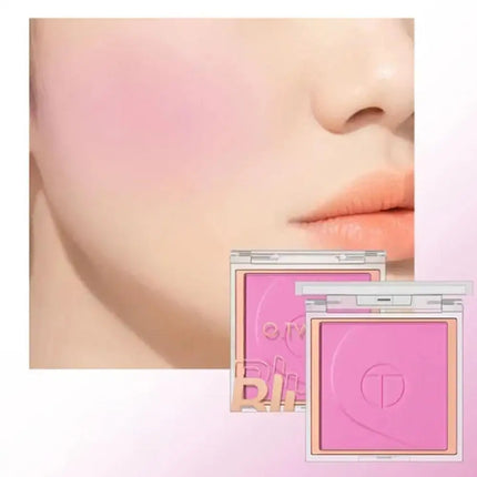 Pink Makeup Blush Palette Velvet Matte Light Shimmer Blusher Natural Cheek Contour Tint Peach Pink Rouge Cheek Contour Palette