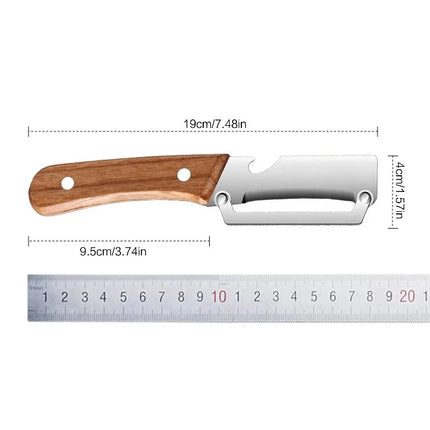 Stainless Steel Fruit Peeler with Bottle Opener Kitchen Vegetable Paring Knife Suitable for Pumpkin Winter Melon Pineapple Fruit