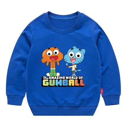 The Amazing World Of Gumball Graphic Fashion Sweater For Boys And Girls Children's Sports Pullover Outdoor Sports Hoodie