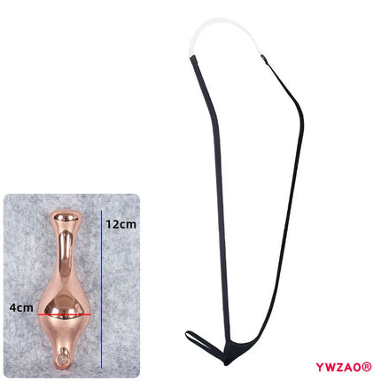 YWZAO Hanging Neck Underwear Adult Plug Anal Fisting Toys Butt Dildo Thongs Lingerie Anus Ass Panties Men's Briefs Sexy Gay