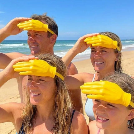 Funny Giant Hand Sun Visor Hat Novelty Foam Big Brim Headband Meme Shield Uv Protection Gag Gift For Adult Beach Festival Party