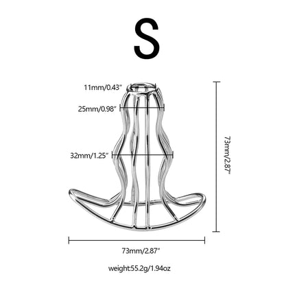 1PCS Hollowed-out metal gourd-shaped anal plug, anal expansion training, anal masturbation toys, lovers flirting games, sex toys