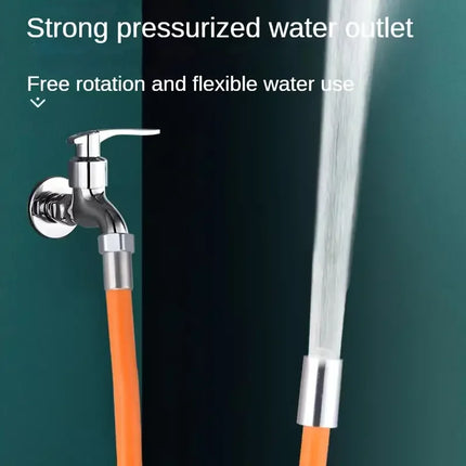 Flexible Faucet Extender with 360° Rotation, Universal Water Faucet Rubber Extension Tube, Anti-Splash Design For Easy Water Flo