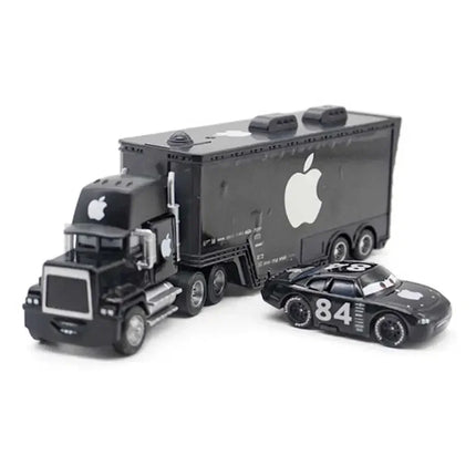 Pixar Cars Lightning McQueen Mack Uncle Truck Black Storm Jackson Cruz Set Metal Diecast Model Toy Kids Christmas Gift