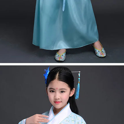Autumn Two-piece Set Kids Hanfu Cosplay Tang Girl Suit Dance Costume Baby Outfits Ancient Girls Clothing Hanfu Children Suits