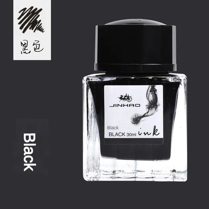 JINHAO 50ml/30ml Various Color Ink Glass Bottled Ink Fountain Pen Ink Refill Cartridge School Writing Office Supplies Stationery