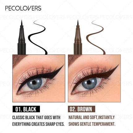1 Set 3 Pcs Black Liquid Eyeliner Pen, Waterproof High Pigmented, Easy To Color, for All Eye Shapes, Natural Eye Makeup Finish