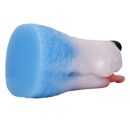 Big Animal Silicone Dog Mouth Male Masturbator Pocket Pussies Stroker Soft Deep Throat with 3D Textured Realistic Sex Toy ForMan