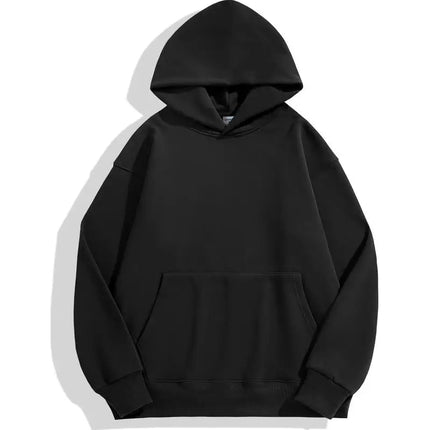 DIY Custom Your Brand LOGO 500GSM Heavy Weight New Autumn Winter Casual Thick Cotton Men's Top Solid Color Hoodies Sweatshirt