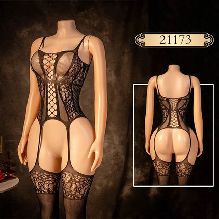 Bodysuit Strap Solid Bodycon Sexy Casual Basic Summer Body Stockings Women Tops Sleeveless Sheer Lingerie Jumpsuit Slim