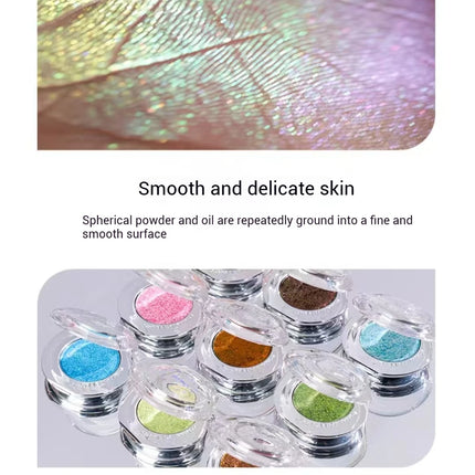 RMT Galaxy Chameleon Monochrome Eye Shadow Flash Long-Lasting Spotflash Highlight Eyeshadow Pearlescent Silky 1.7g