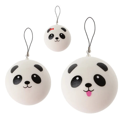 Panda Squishy Steamed Bun Bag Phone Pendant Lanyard Keychain Kid Toy Gift