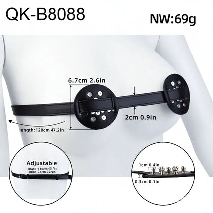 QKKQ Stainless Steel Chest Clamp And Restrain Breast Bondage Nipple Stimulation Pleasure BDSM Sex Toys For Women Men Adult Toy