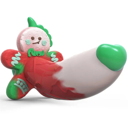 Monster Dildo Silicone Fantasy Colourful Cute Dildo Gingerbread Man Strong Suction Cup Dragon Dildo Anal Plug Sex Toys For Women
