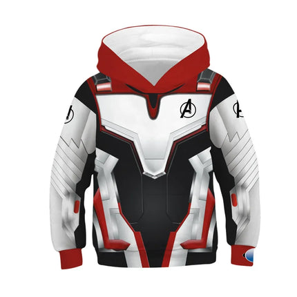 Autumn Winter Children's Hoodies Superhero's Print Coat Kids Sweatshirt Child Teen Hoody Tops 5-14y Boy's Hooded Coat Sportwear