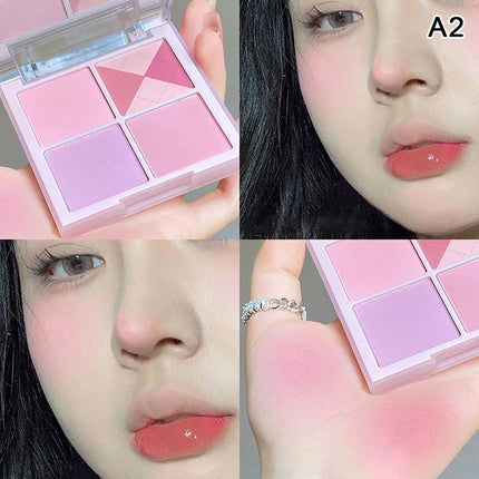 New DIKALU Honey Story Four Color Blush Powder Delicate Natural Lift Color Low Saturation Pseudo-vegetarian Blush INS