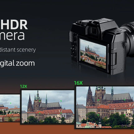 NBD 4K Digital Cameras for Photography,48MP Camera,Travel Vlogging Cameras with 16X Digital Zoom,180°Flip Screen,52mm Macro Lens