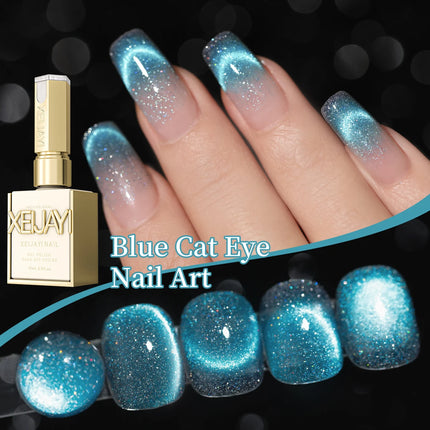 1/2PCS blueberry cat Eye gel nail polish, UV LED curing, long-acting fast drying nail art gel