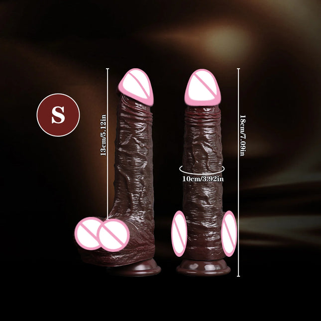 Realistic Dildo Soft Silicone Penis Skin Sliding Foreskin Dick for Women Anal Masturbators Strap-on Penis Dildos Adult Sex Toys