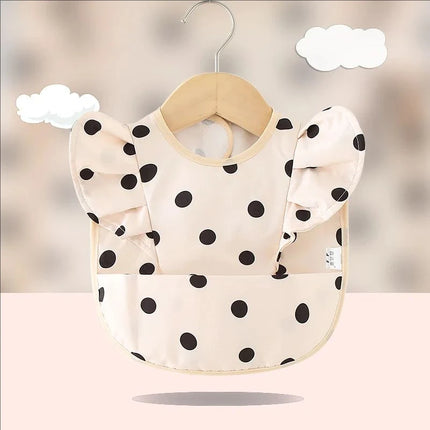 Kids Eating Breastplate Kid Baby Bavoir Clothing Waterproof EVA Full Sleeve Bibs Children Apron Long Sleeve Feeding Smock Bibs