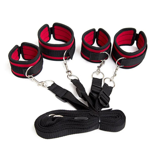 Nylon Sex Toys For Adult Women BDSM Bondage Restraint System Handcuffs Wrists Ankle Cuffs Erotic Accessories