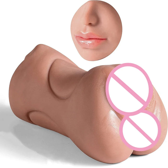 Realistic Vagina Sex Toys Masturbation For Men Deep Throat Artificial Real Pussy Oral Male Masturbator Realistic  Vagina