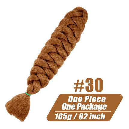 High-end Wigundle Kanekalon Crochet Hair Braiding Hair Extensions For Women Jumbo Braids Pre Stretched Synthetic Hair X pression