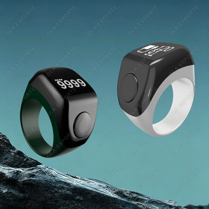 Qibla Smart Tasbih Tally Digital Counter for Muslims Tasbeeh Zikr Ring 5 Prayer Time Vibration Reminder Subhah Masbahah Misbaha