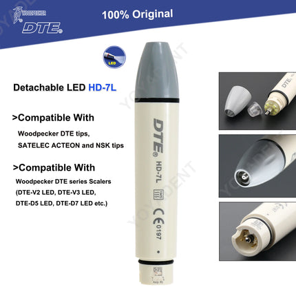 Woodpecker Tips DTE Dental Ultrasonic Endo Scaler Tips Scaling Tips Fit EMS UDS NSK SATELEC Scaler Handpiece Dentistry Tools