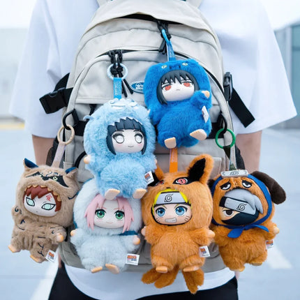 Shippuden Beast Party Series Cute Plush Doll Toy Cartoon Backpack Pendant Anime Peripheral Gift Box Naruto Blind Box Gift