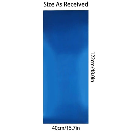 Living Room Decor 40cm X 122cm Mirror Wall Stickers Large Size Mirror Wall Stickers Moisture Resistant Material