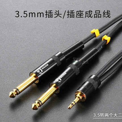 Gold-Plated Stereo Welding Jack 3.5mm 3 Pole Female Plug 1/8″ Headphone Notebook Microphone Audio Interface Extension Cable Plug