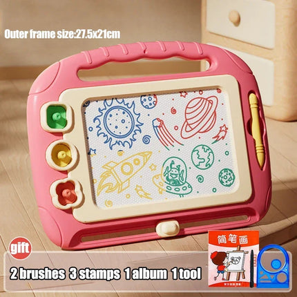 Cartoon Drawing Board Baby Puzzle Magnetic Writing Board Toy Graffiti Magnetic Drawing Board Montessori Toy for Children Gift