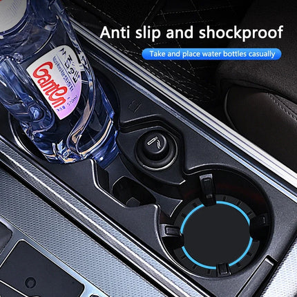 New 2pcs Car Coaster Mats Water Cup Non-slip Pads For Volkswagen GOLF 5 Tiguan Polo Golf 6 Golf 7 Jetta Accessories