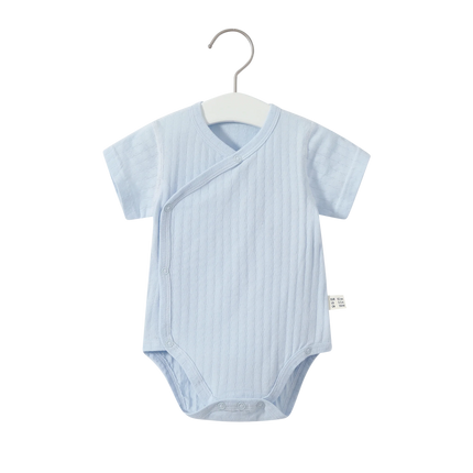 Breathable Fabric Summer Newborn Baby Girls Boys Romper 100% Cotton Short Sleeves Bodysuit Infant Baby Clothes