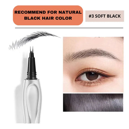 [Limited-Time Promotion] Two-pronged eyebrow pencil, waterproof and long-lasting, prevents smudging, natural makeup effect