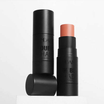 Velvety Sandwich Blush Highlighter Stick Long Lasting Rouge Tint Cream For Cheeks Lips Eyes Easy Blend Natural Look