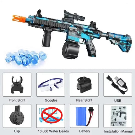 M416 electric pellet ball graffiti air rifle weapon paintball toy gun pneumatic shooting gun adult children's toy