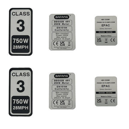 PVC Sticker Electric Bicycle Sticker Bafang Motor Label Sticker For BAFANG 36V 250W/48V 750W01/BBSHD E-bike Accessories