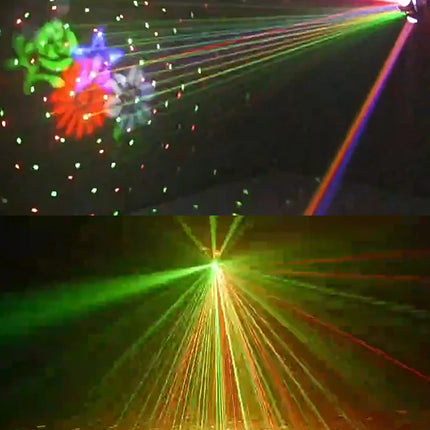 DMX Colorful LED Moving Head Light Beam Patterns Laser Golden Strobe Effects DJ Lighting Show Wireless Remote Disco Party Lights