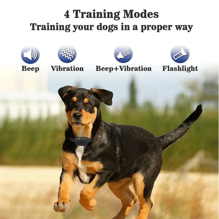 No Shock Vibration Dog Training Collar 1000M Remote Anti Bark Collar Rechargeable Waterproof  Vibration Collar for All Dogs