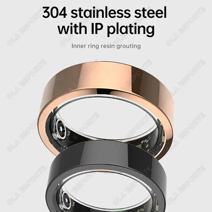 NEW Smart Ring Blood Pressure Heart Rate Sleep Monitoring Smartring IP68 & 5ATM Waterproof Multi-sport Mode Smartring Man Women