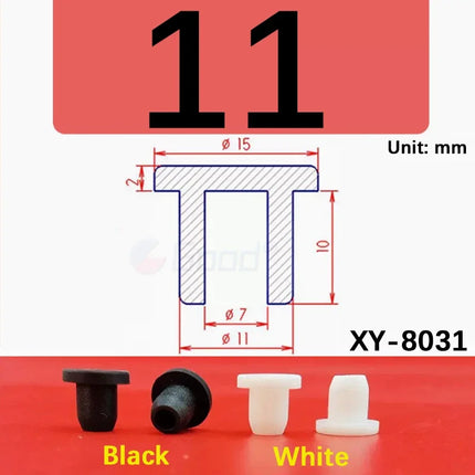 Black Silicone Rubber Hollow Stopper Plug Sealing Hole Caps Dust Plugs Pipe Tube Inserts Bungs Blanking End Cap