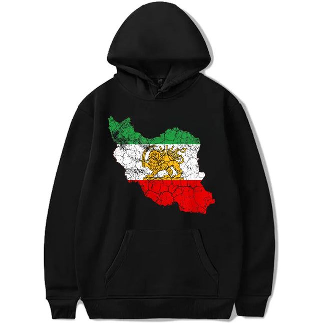 Lion and Sun Hoodies Women Iran  Kawaii Aesthetic Sweater Woman Kawaii Pullover Women's Clothing