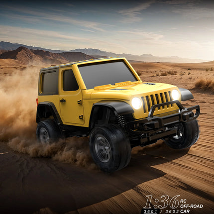 Boy 1/36 RC Crawler Car 4WD Mini Radio Control Off-road Vehicle Light System Climbing RC Car Remote Control RTR Hobby Model Gift